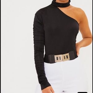 NWT Slinky black one armed bodysuit. US size 4!